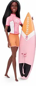 Barbie surfing 2020 Olympics