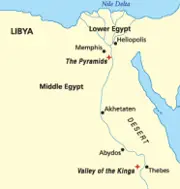 Abydos location map