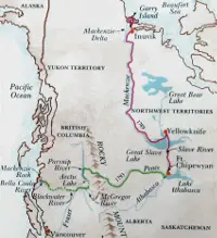 Alexander Mackenzie exploration map