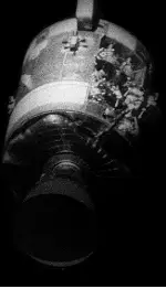 Apollo 13 damaged craft