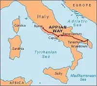 Appian Way map