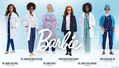 Barbie dolls honoring women scientists