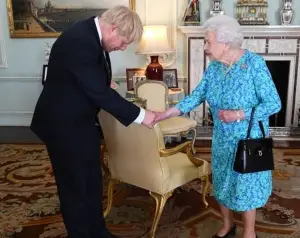 Boris Johnson and Queen Elizabeth II