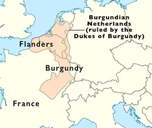 Burgundian Netherlands map