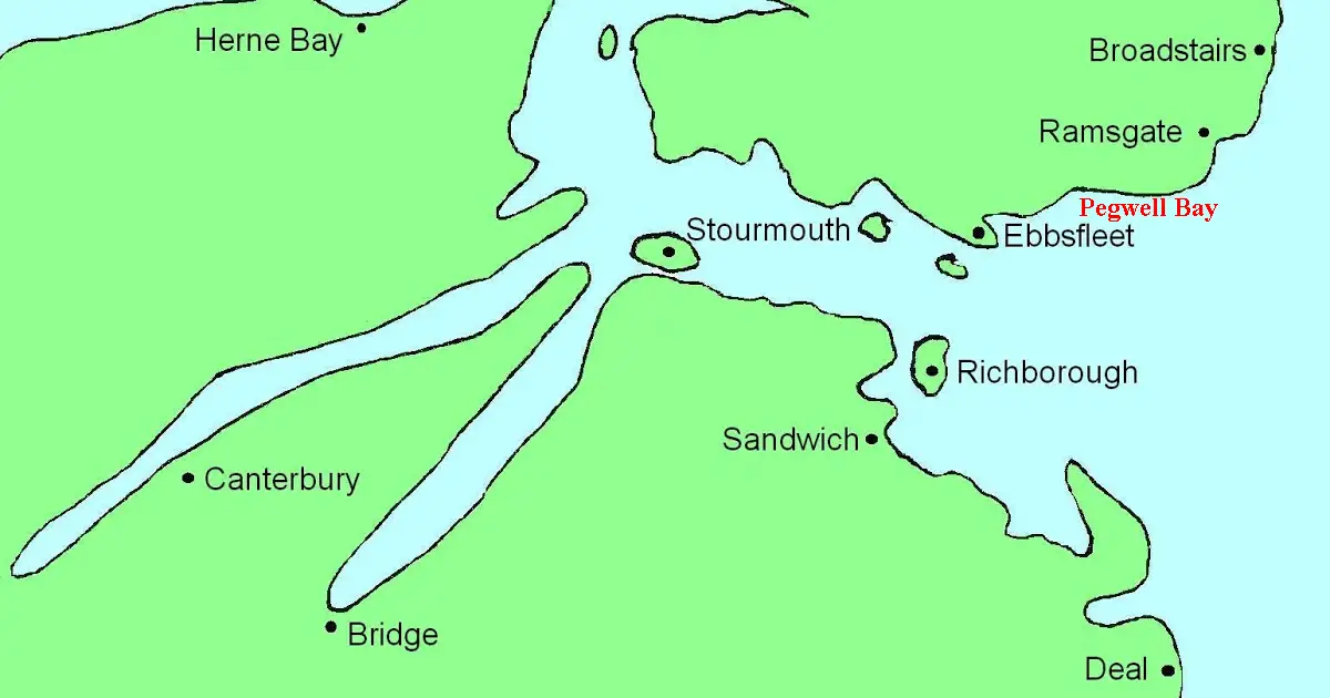 Caesar invasion of Britain Pegwell Bay