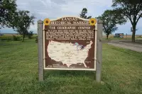 Kansas Center of U.S. sign