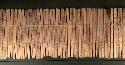 Bamboo slips from ancient China