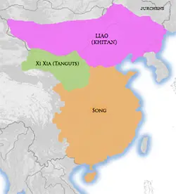 Western Xia map