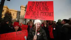 Denver teachers on strike