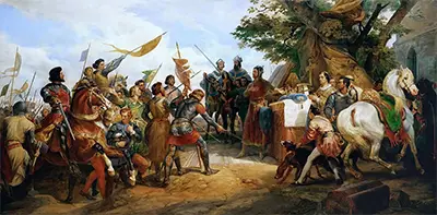 King Philip II of France at the Battle of Bouvines