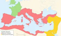 Gallic Empire map