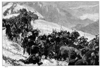 Hannibal crossing the Alps