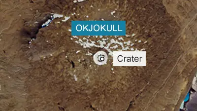 Iceland glacier Okjokull 2019