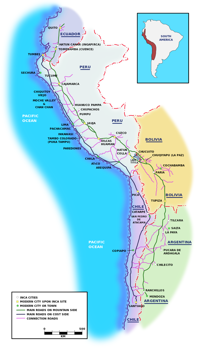 Inca Road map