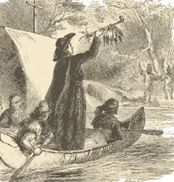 Le père Jacques Marquette et le calumet de la paix