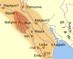 Lagash map
