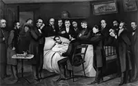 Lincoln's deathbed