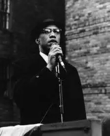 Malcolm X speaking