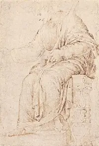 Michelangelo's Seated Man