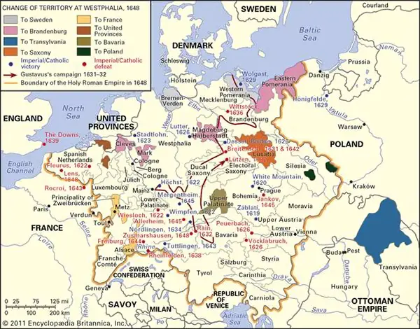 Peace of Westphalia map