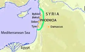 Phoenician cities map