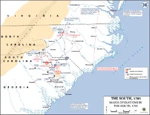 Southern operations in the Revolutionary War