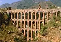 Roman aqueduct bridge