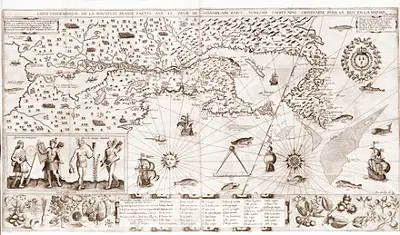 Champlain map New France