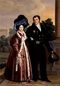 King Ferdinand VII of Spain and Maria Christina