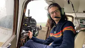 U.K.'s youngest pilot