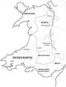Wales map 1066
