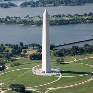 Washington Monument aerial view