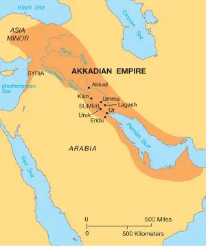 Akkadian Empire map