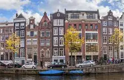 Amsterdam canal townhomes