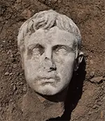 Augustus marble head