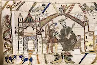 Bayeux Tapestry Edward and Harold