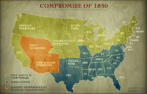 Compromise of 1850 map