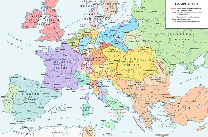 Congress of Vienna map