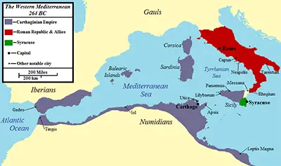 First Punic War map