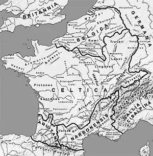 Gaul map