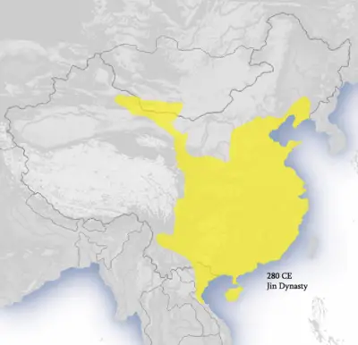 Jin Dynasty map