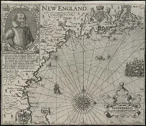 John Smith New England map