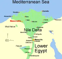 Lower Egypt map