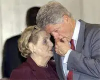Madeleine Albright and Bill Clinton