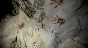 Mayan hand prints