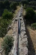 Roman aqueduct conduit